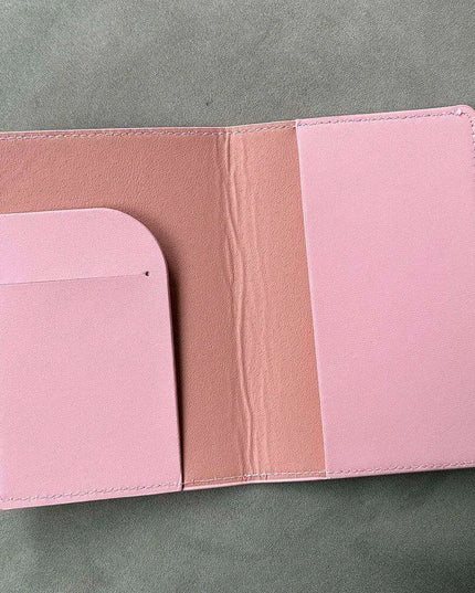 Custom Engraved Passport Holder for Adventurous Couples - Elegant Travel Essential