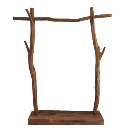 Hongding2 Japandi Style Clothes Rack - Stylish Wood Design & Display
