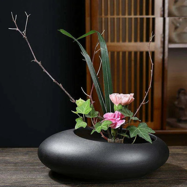 Timeless Elegance: Handcrafted Chinese Ceramic Bonsai Planter for Exquisite Home Decor