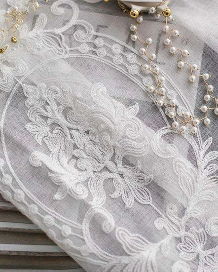 Luxury Korean Lace Window Curtain Set