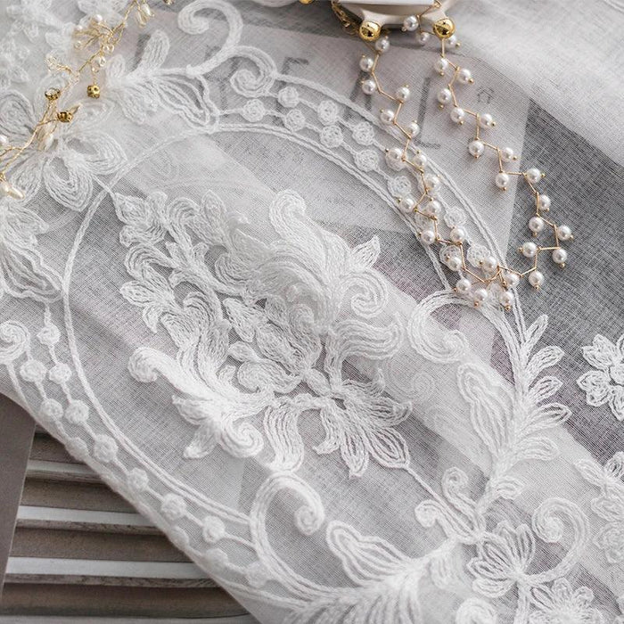 Luxury Korean Lace Window Curtain Set