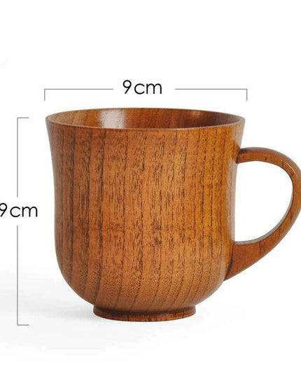 Handcrafted Rustic Spruce Wood Mug - Stylish Natural Drinkware for All Beverages