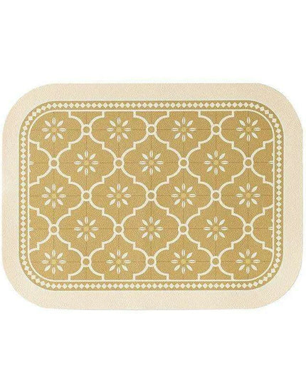 Stylish Nordic Retro Leather Dining Mat for a Chic Table Setting
