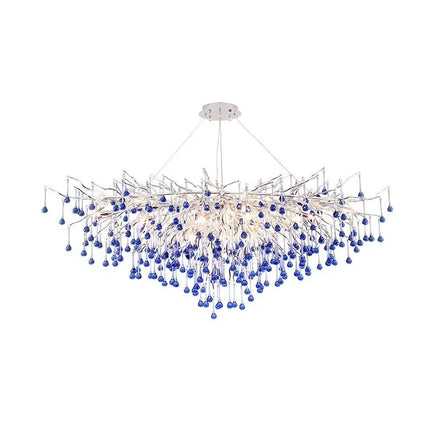 Branch Chrome Crystal Chandelier — Luxury Pendant, 11 Sizes