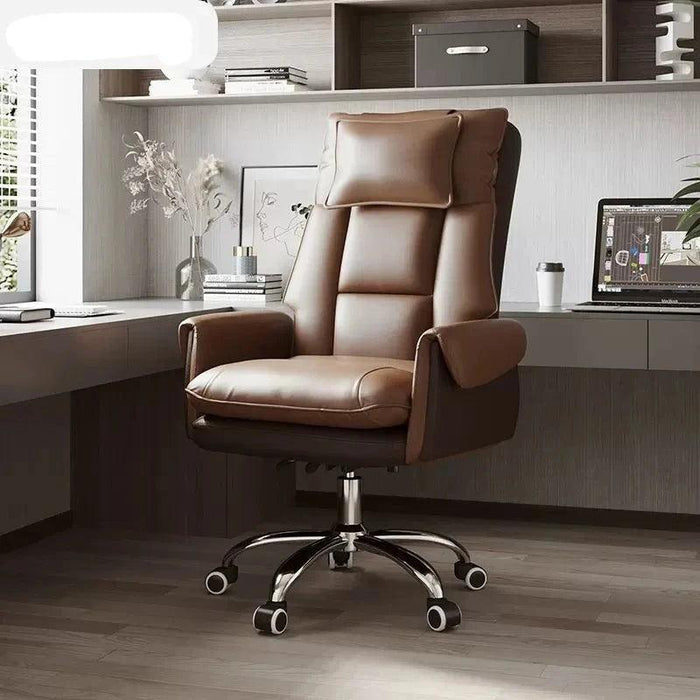 Elegant Leather Office Chair for Executive Comfort