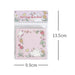 Floral Charm Pocket Memo Set - 100 Sheets, 8x8cm, 66g