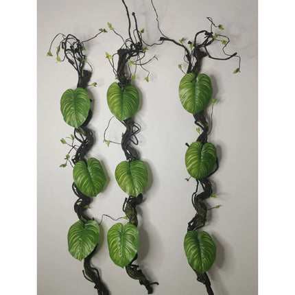 Flexible Artificial Rattan Vine — 5.57 ft, Bendable Iron Wire, Indoor & Pet Decor