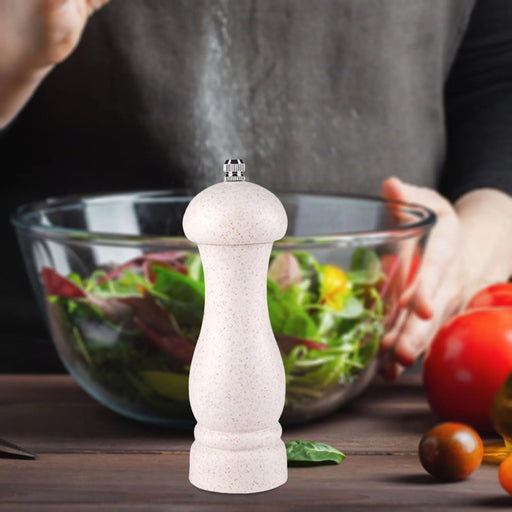 Eco-Friendly Adjustable Straw Salt and Pepper Grinder for Sustainable Spice Grinding