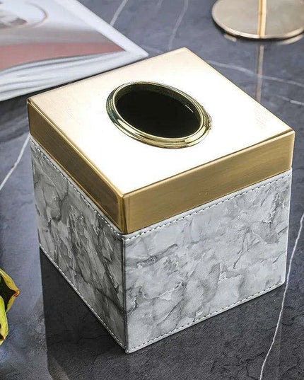 Chic Leather Tissue Holder - A Touch of Luxury for Your Home