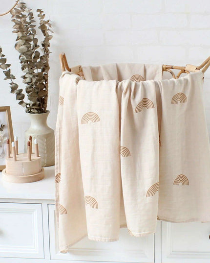Luxuriously Soft Organic Bamboo Cotton Swaddle Blanket for Infants