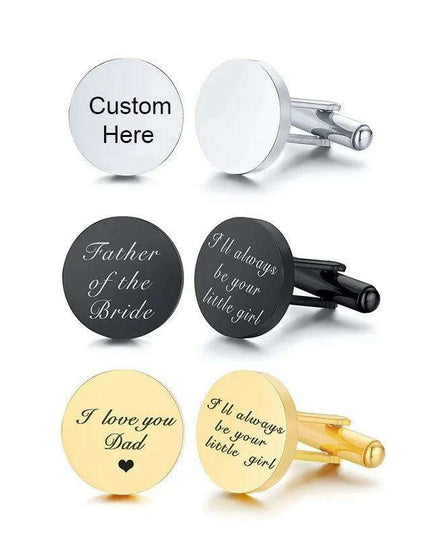 Personalized Elegance: Custom Stainless Steel Cufflinks for the Modern Gentleman