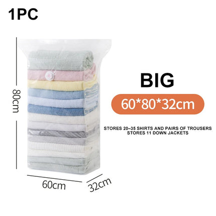 Shop1103977125 Large Capacity No-Pump Vacuum Storage Bags for Clothes
