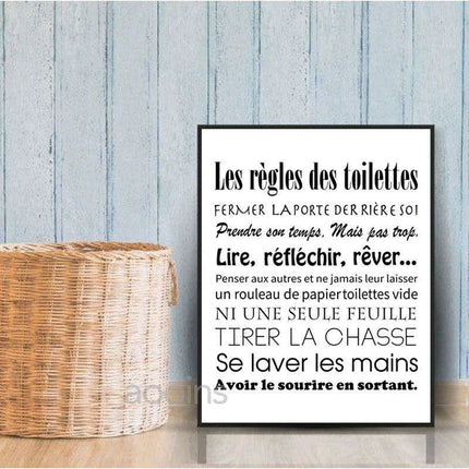 Scandinavian Chic Monochrome Canvas Art for Laundry Room Aesthetics - Très Elite