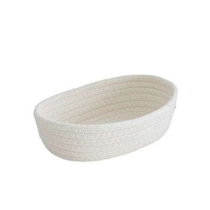 Scandinavian-Style Cotton Rope Desktop Storage Baskets - Chic Organization Solutions - Très Elite