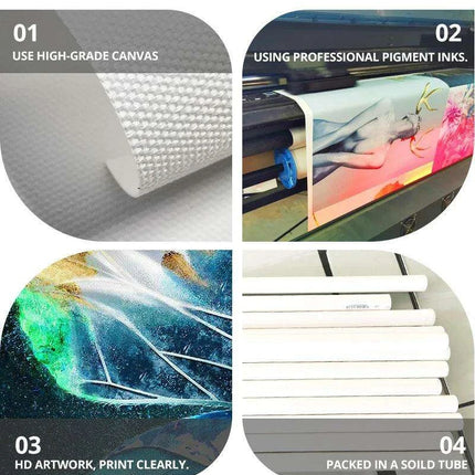 Whimsical Nordic Elegance: Humorous Wall Art for the Modern Bathroom