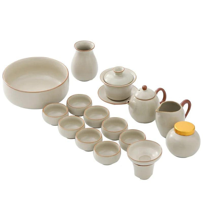 Elegant Ruyao Kung Fu Tea Set for a Refined Brewing Journey