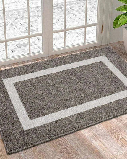 Luxurious Non-Slip Microfiber Welcome Mat: Chic Moisture-Absorbing Rug for Entryways