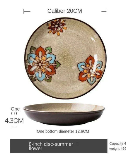 Artisan Handcrafted Colorful Ceramic Serving Plates for Elegant Dining Experiences