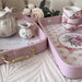 Sophisticated Blush and Gold Serving Tray - Elegant Home Accent