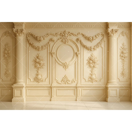 Retro European Palace Photography Backdrop – 13 Designs, Vinyl & Polyester