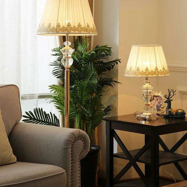 Elegant Crystal LED Floor Light - Modern Design for Chic Interiors