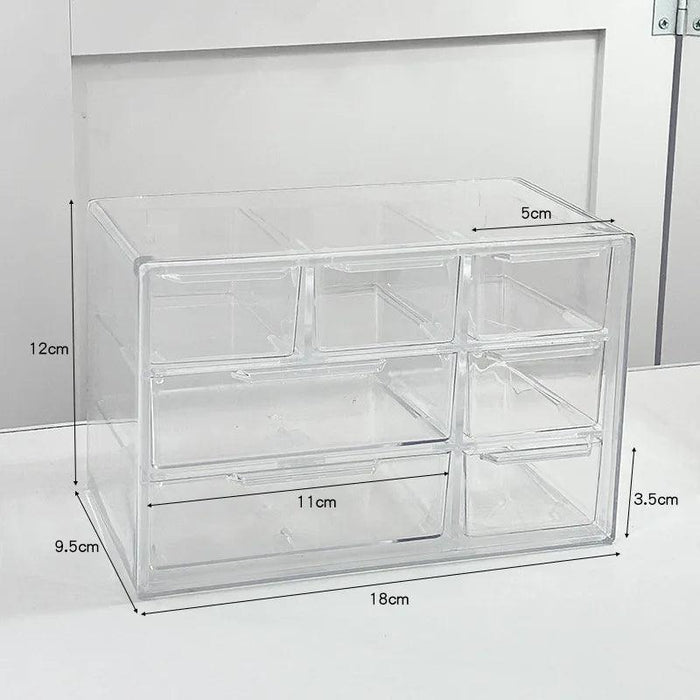 Sleek Clear Acrylic Desk Organizer for a Modern Workspace