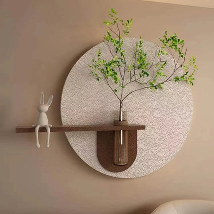 Mural Lamp Store 3D Luminous Green Plant Sandstone Painting for Living