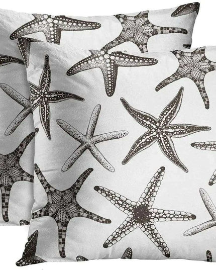 Seaside Bliss Cushion Covers - Set of 2 Stylish 18x18 Inch