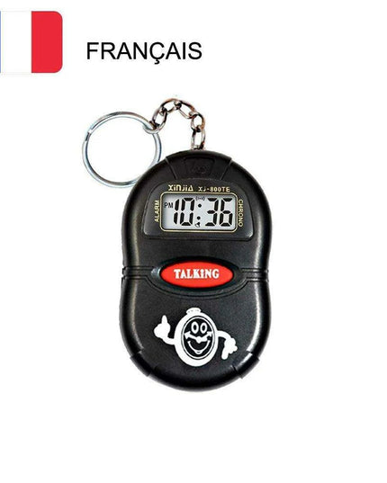 Smart Voice-Activated Talking Clock for Visually Impaired and Seniors - Clear Time Announcer with Multiple Alarm Options