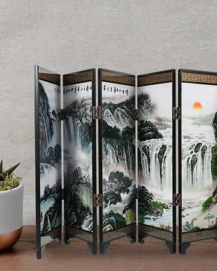 Elegant Chinese-Inspired Folding Room Divider