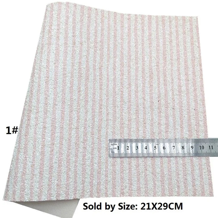 Pink Sparkling Leather Sheets with Honeycomb and Heart Design - Crafters' Essential for Glamorous DIY Projects