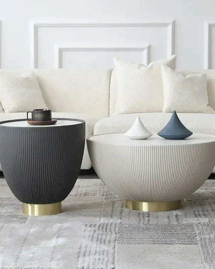 Sleek Bowl-Shaped Slate Coffee Table for Modern Living Areas