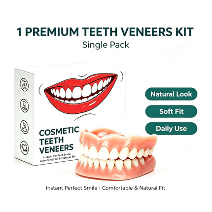 Natural-Look Silicone Full Dentures — Soft, Lightweight, Daily Wear
