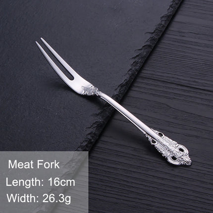 Gold Vintage Stainless Steel Cutlery, Individual Pieces | Très Elite
