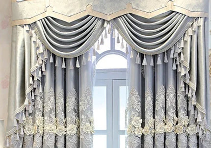 Luxury Embroidered Blackout Curtains & Tulle Panels