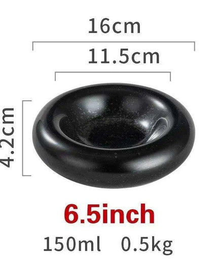 Artisan Japanese Ceramic Dinner Plates Set with Unique Artistic Patterns for Gourmet Dining