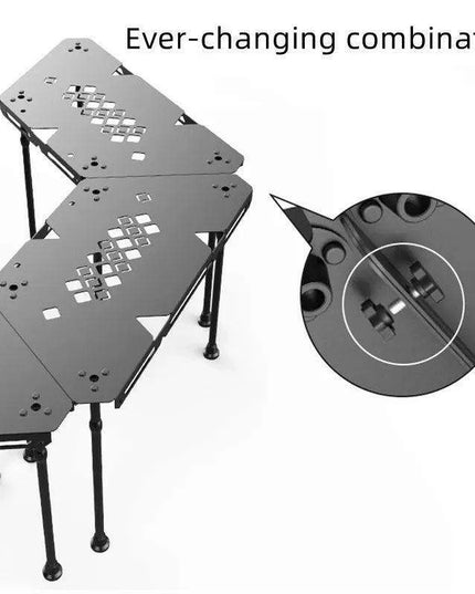 Versatile Portable Folding Aluminum Table for All-Season Outdoor Activities