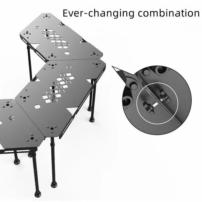 Versatile Portable Folding Aluminum Table for All-Season Outdoor Activities