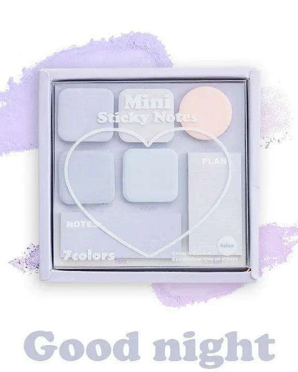 Elegant Macron Color Mini Sticky Note Set - Faint Secret Collection, 210 Sheets for Creative Expression and Everyday Reminders