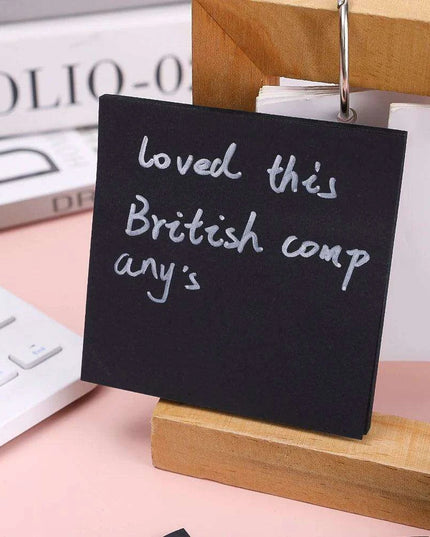 Sleek Black Sticky Note Collection - Perfect for Highlighting and More