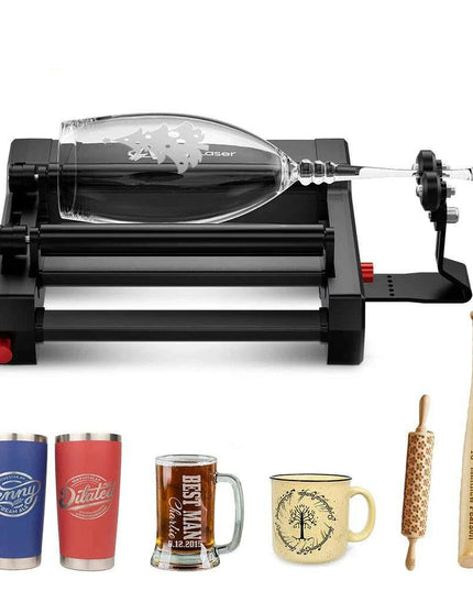 Precision 360° Rotary Engraving Tool for Cylindrical Surfaces