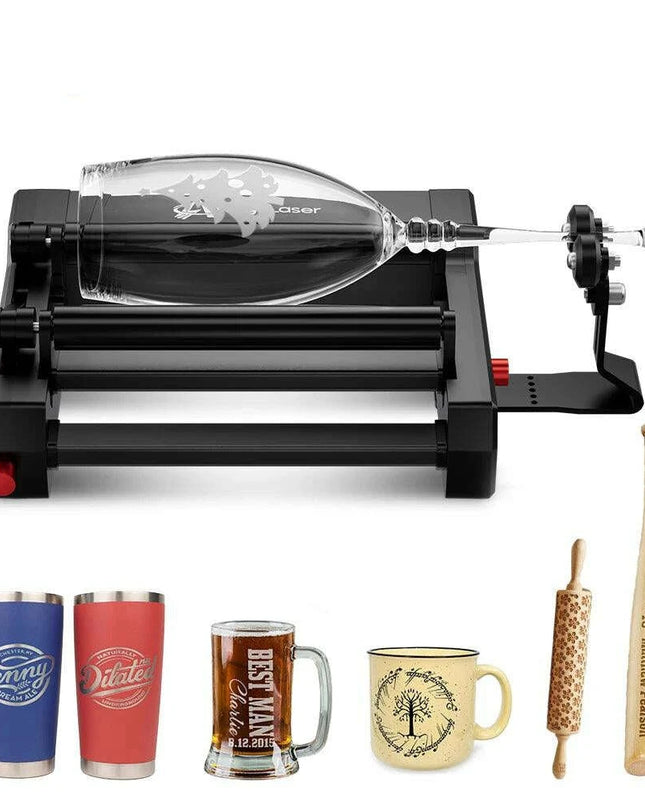 Precision 360° Rotary Engraving Tool for Cylindrical Surfaces