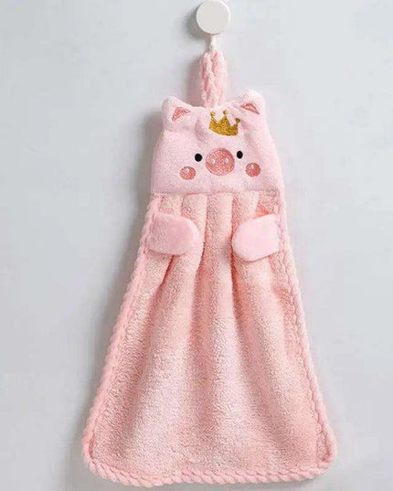 Charming Piglet Plush Microfiber Towels - Luxurious Kitchen & Bathroom Collection
