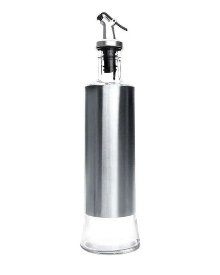 Chic Stainless Steel Oil Dispensing and Spice Jar Ensemble - Transform Your Cooking Journey