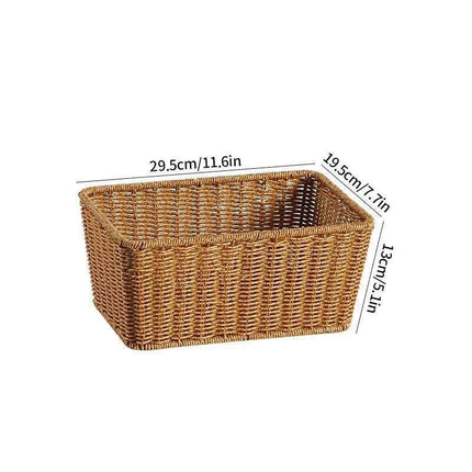 Chic Handwoven Multi-Functional Storage Basket - Stylish Organizer for Clothes, Groceries, and More for Any Space