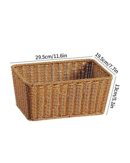 Chic Handwoven Multi-Functional Storage Basket - Stylish Organizer for Clothes, Groceries, and More for Any Space