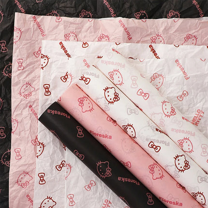 Gardenlife Store Hello Kitty Flower Bouquet Wrapping Paper & Ribbon Se