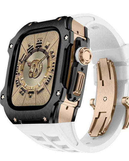 Premium 49mm Stainless Steel Apple Watch Case and Band - Redefine Your Elegance