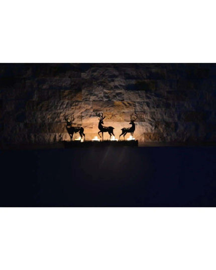 Elegant Rustic Deer Candle Holder for Serene Atmosphere