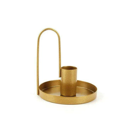 Chic Black Wrought Iron Candle Holder for Modern Home Elegance